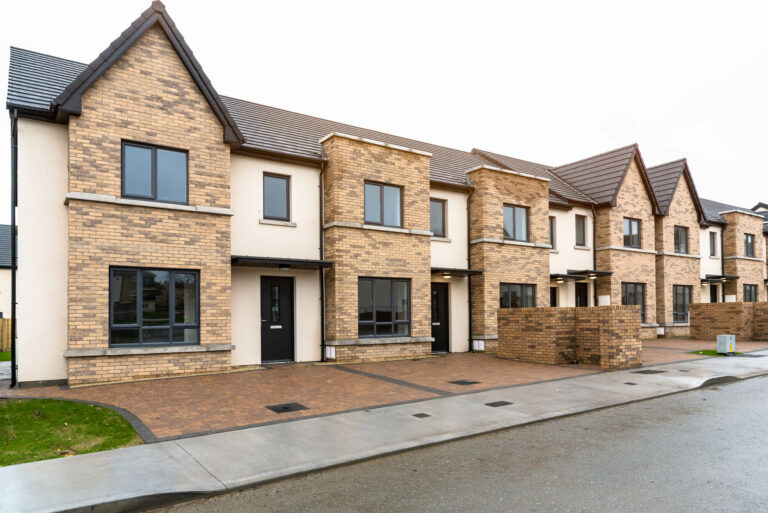 Terraced 2 story house in housing estate Ireland